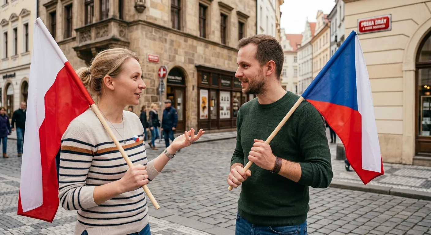 pole and czech talkich with each other